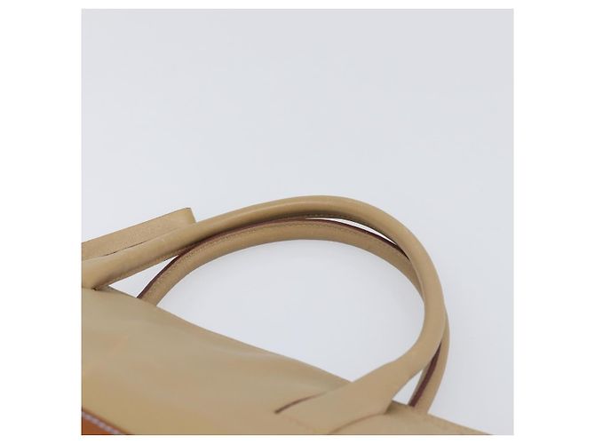 Borsa PRADA in pelle beige argento autentica 197618 - vista 14