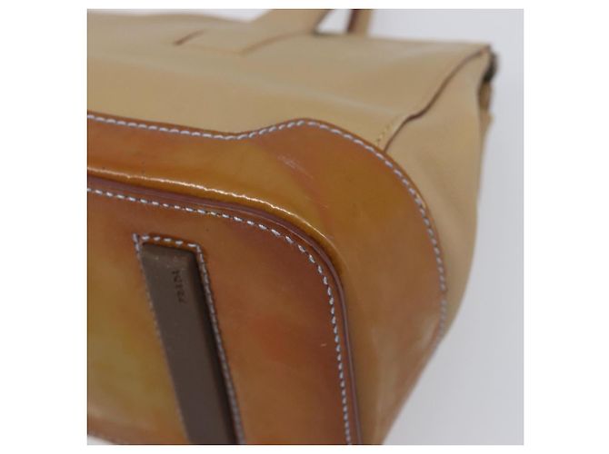 Borsa PRADA in pelle beige argento autentica 197618 - vista 8