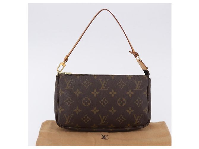 LOUIS VUITTON Monogram Pochette Accessoires Pouch M51980 LV Auth 199614V Monogramma - vista 12