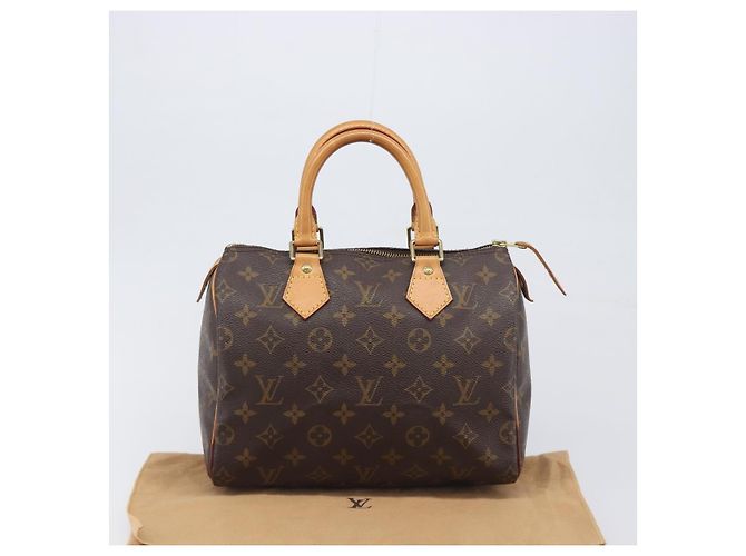 Borsa a mano LOUIS VUITTON Monogram Speedy 25 M41528 LV Auth am12418V Monogramma - vista 12