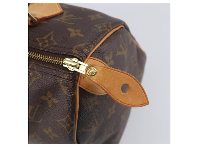 Borsa a mano LOUIS VUITTON Monogram Speedy 25 M41528 LV Auth am12418V Monogramma - vista 18