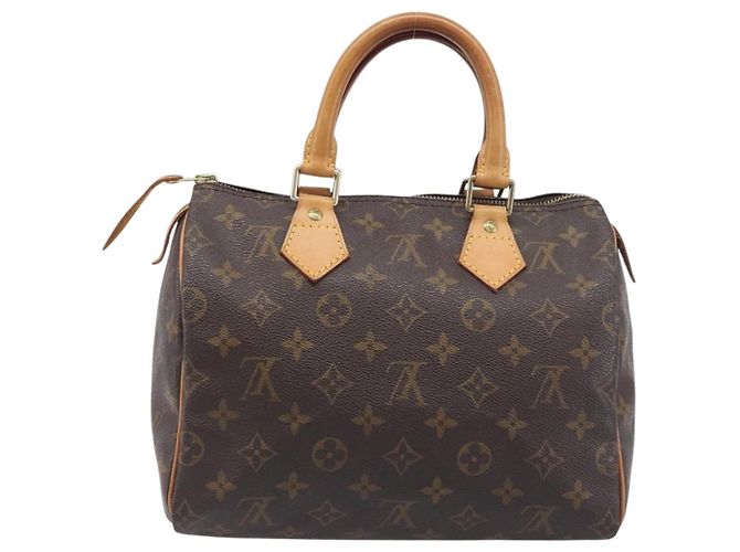 Borsa a mano LOUIS VUITTON Monogram Speedy 25 M41528 LV Auth am12418V Monogramma - vista 2