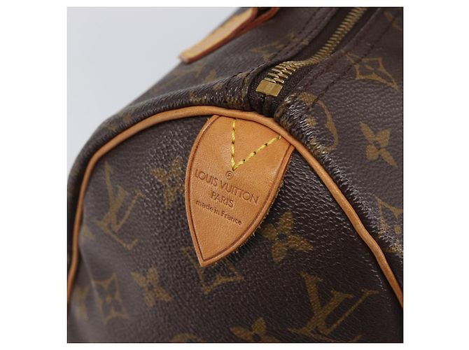Borsa a mano LOUIS VUITTON Monogram Speedy 25 M41528 LV Auth am12418V Monogramma - vista 20