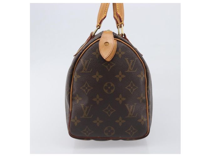 Borsa a mano LOUIS VUITTON Monogram Speedy 25 M41528 LV Auth am12418V Monogramma - vista 4