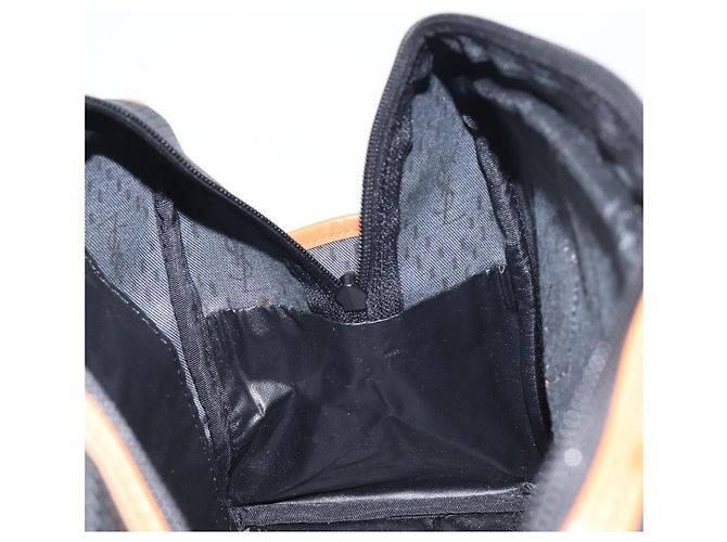 SAINT LAURENT Bolsa Boston PVC Canvas Black Gold Auth 199641 Preto Dourado - vista 18