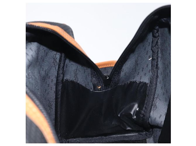 SAINT LAURENT Bolsa Boston PVC Canvas Black Gold Auth 199641 Preto Dourado - vista 19
