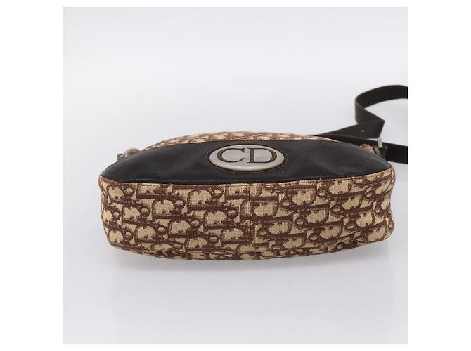 Borsa a tracolla Christian Dior Trotter Canvas Beige Auth ka5911A - vista 10