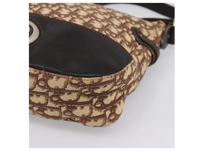 Borsa a tracolla Christian Dior Trotter Canvas Beige Auth ka5911A - vista 11