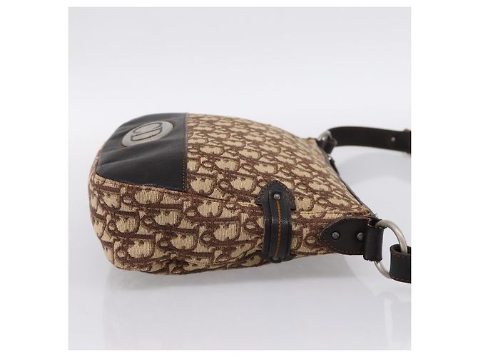 Borsa a tracolla Christian Dior Trotter Canvas Beige Auth ka5911A - vista 5