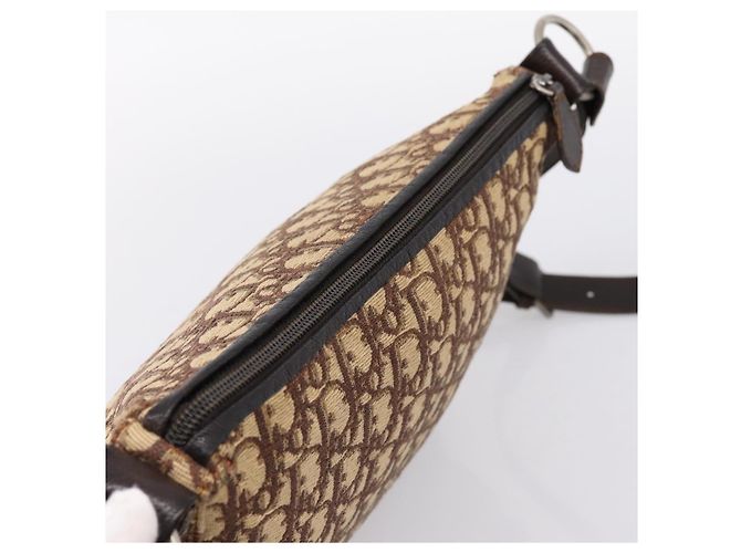 Borsa a tracolla Christian Dior Trotter Canvas Beige Auth ka5911A - vista 6