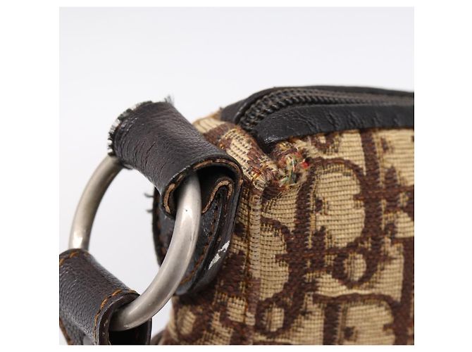 Borsa a tracolla Christian Dior Trotter Canvas Beige Auth ka5911A - vista 7