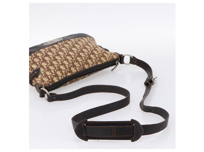 Borsa a tracolla Christian Dior Trotter Canvas Beige Auth ka5911A - vista 8