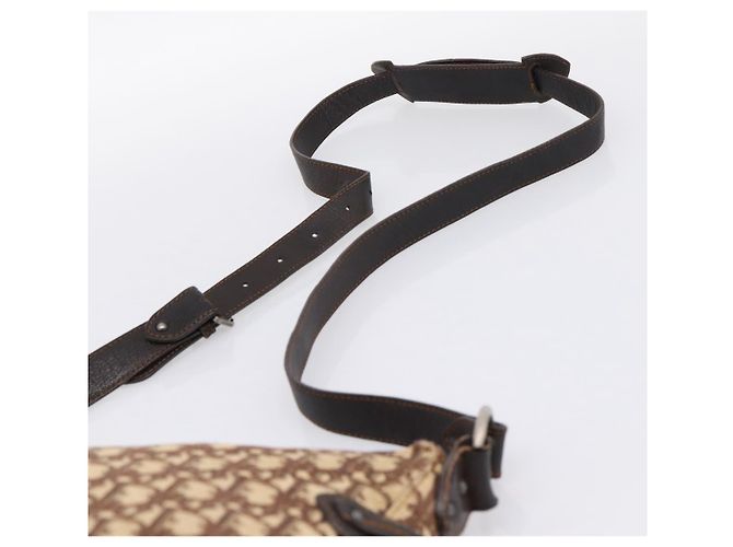 Borsa a tracolla Christian Dior Trotter Canvas Beige Auth ka5911A - vista 9