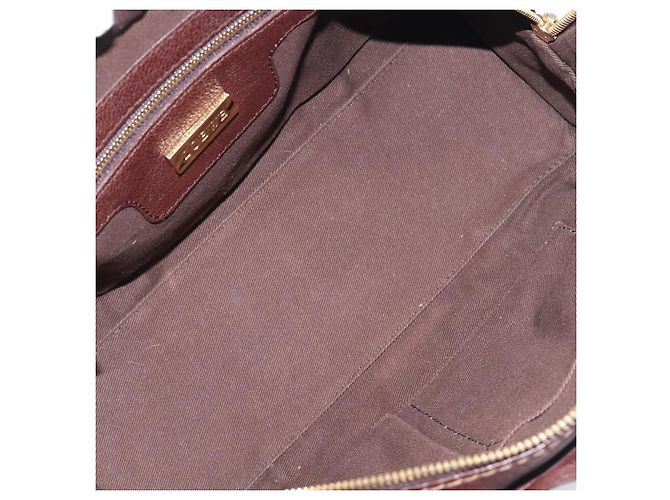 Borsa a mano LOEWE Amazona 28 in pelle marrone oro Auth yk20728V D'oro - vista 10