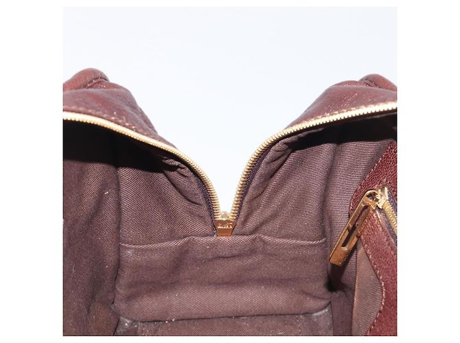 Borsa a mano LOEWE Amazona 28 in pelle marrone oro Auth yk20728V D'oro - vista 23