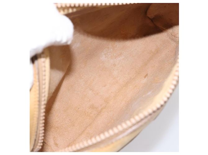 Borsa a tracolla GUCCI Web Sherry Line Canvas Beige Gold Auth 200924 D'oro - vista 16