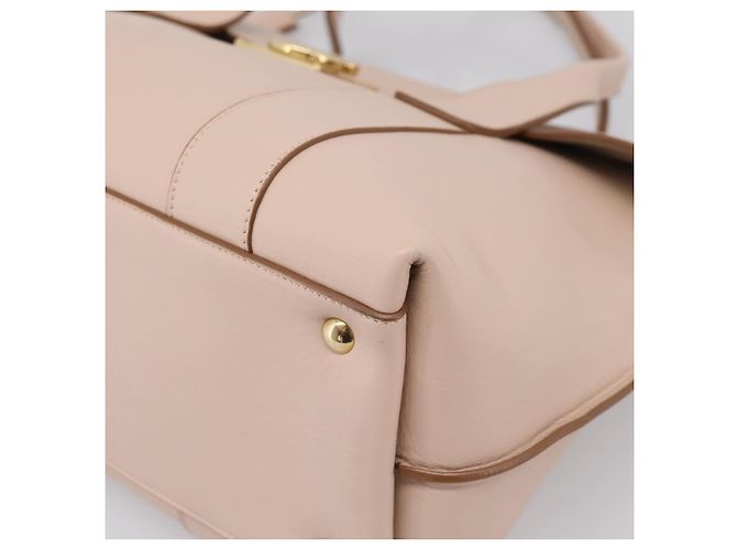 Borsa Tote Salvatore Ferragamo Gancini in pelle rosa e oro Auth 199216V D'oro - vista 10