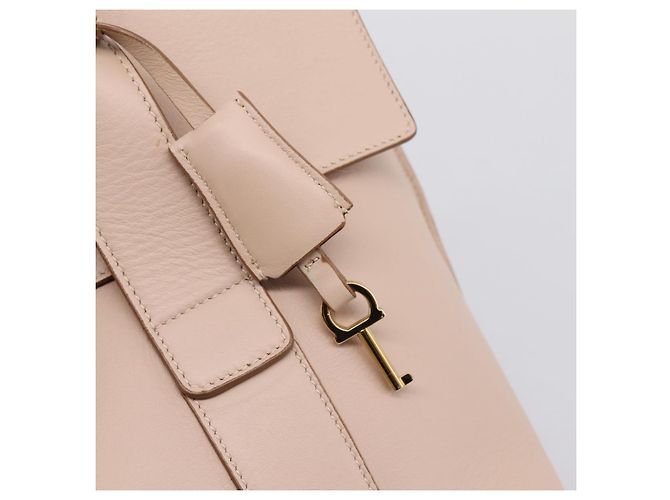 Borsa Tote Salvatore Ferragamo Gancini in pelle rosa e oro Auth 199216V D'oro - vista 14
