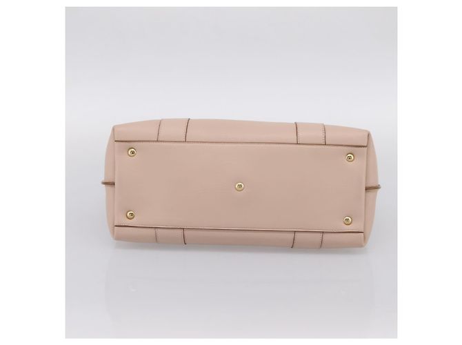 Borsa Tote Salvatore Ferragamo Gancini in pelle rosa e oro Auth 199216V D'oro - vista 9