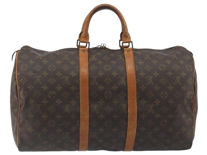 LOUIS VUITTON Monogram Keepall 50 Boston Bag M41426 LV Auth 196430 Monogramma - vista 2