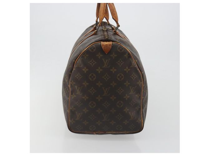 LOUIS VUITTON Monogram Keepall 50 Boston Bag M41426 LV Auth 196430 Monogramma - vista 4