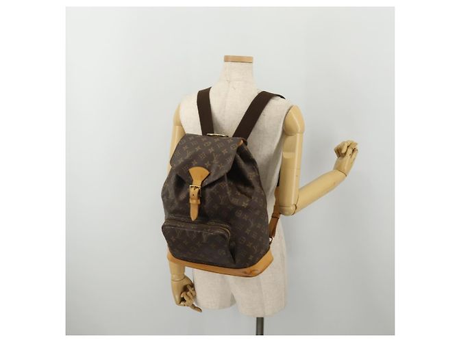 Zaino LOUIS VUITTON Monogram Montsouris GM M51135 LV Auth 197003A Monogramma - vue 28