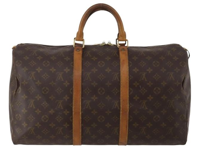 LOUIS VUITTON Monogram Keepall 50 Boston Bag M41426 LV Auth 197501 Monogramma - vista 2