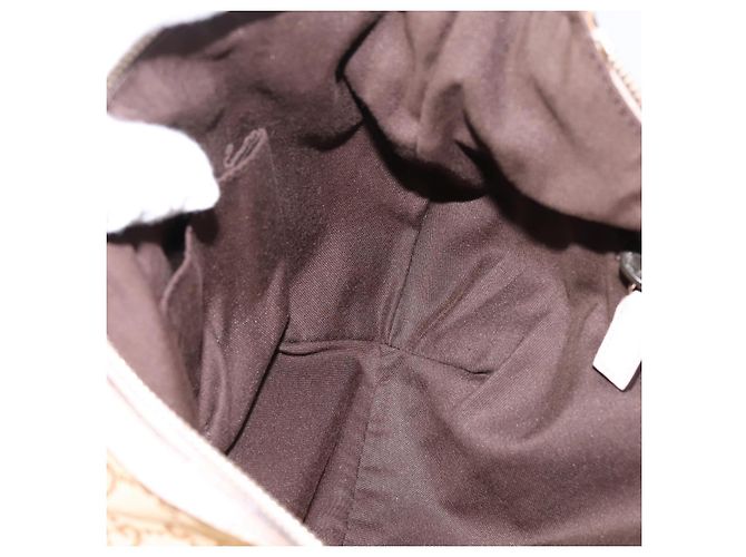 Borsa a tracolla GUCCI GG Canvas Sherry Line Beige Tono Oro 181092 Auth BA15362 - vista 18