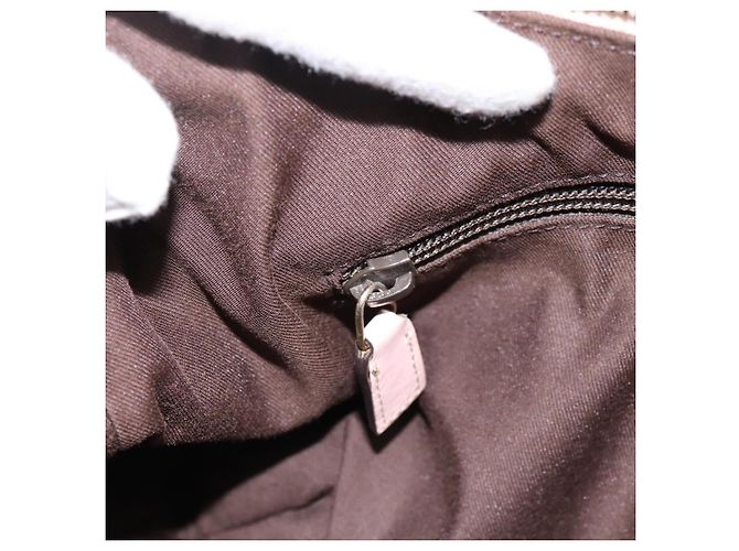 Borsa a tracolla GUCCI GG Canvas Sherry Line Beige Tono Oro 181092 Auth BA15362 - vista 19