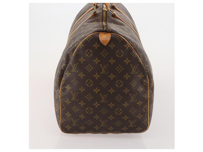 LOUIS VUITTON Monogram Keepall 55 Boston Bag M41424 LV Auth 196262A Monograma - vista 3