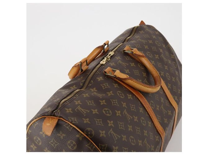 LOUIS VUITTON Monogram Keepall 55 Boston Bag M41424 LV Auth 196262A Monograma - vista 6