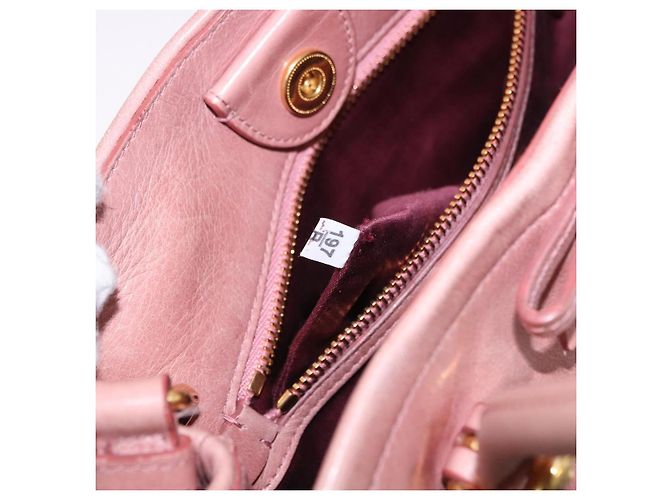 Borsa a mano Miu Miu in pelle 2way Rosa Oro Auth yk20856V D'oro - vista 11