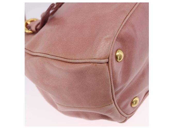 Borsa a mano Miu Miu in pelle 2way Rosa Oro Auth yk20856V D'oro - vista 16