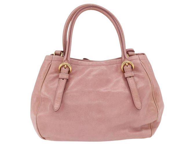 Borsa a mano Miu Miu in pelle 2way Rosa Oro Auth yk20856V D'oro - vista 2