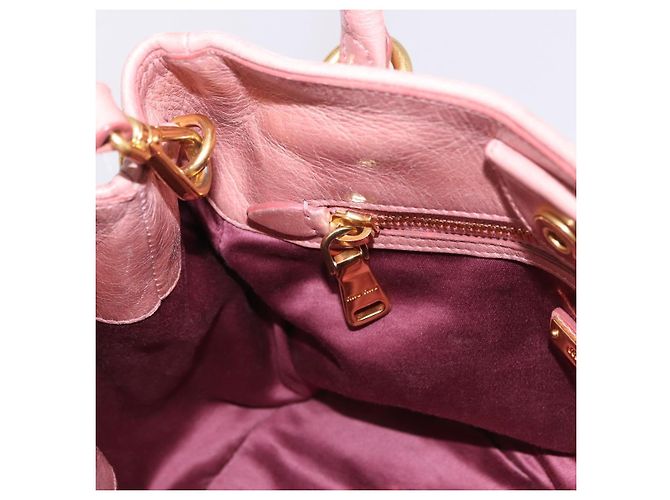 Borsa a mano Miu Miu in pelle 2way Rosa Oro Auth yk20856V D'oro - vista 23
