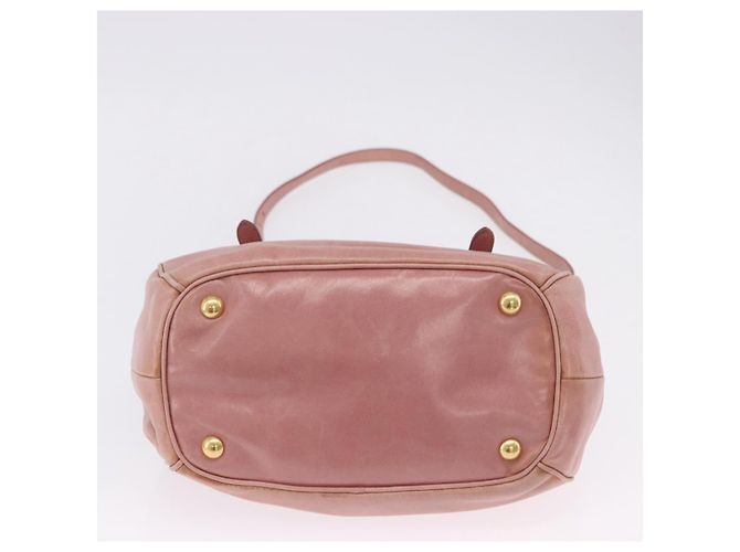 Borsa a mano Miu Miu in pelle 2way Rosa Oro Auth yk20856V D'oro - vista 5