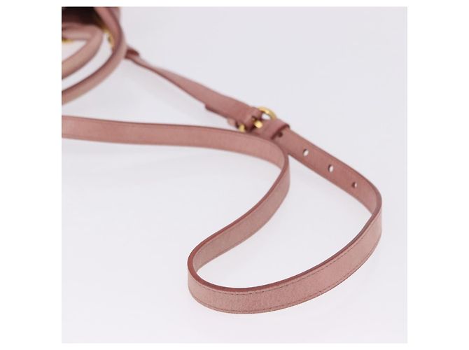 Borsa a mano Miu Miu in pelle 2way Rosa Oro Auth yk20856V D'oro - vista 8