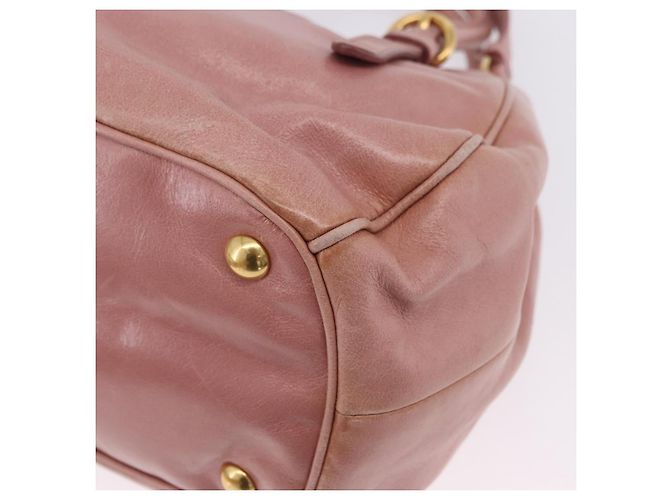 Borsa a mano Miu Miu in pelle 2way Rosa Oro Auth yk20856V D'oro - vista 9