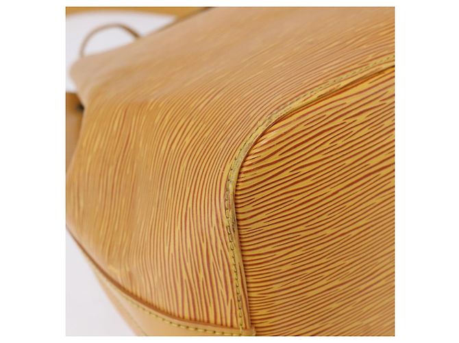 Borsa a tracolla LOUIS VUITTON Epi Petit Noe Gialla M44109 LV Auth ka5931 Giallo - vista 17