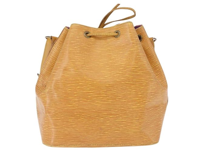 Borsa a tracolla LOUIS VUITTON Epi Petit Noe Gialla M44109 LV Auth ka5931 Giallo - vista 2