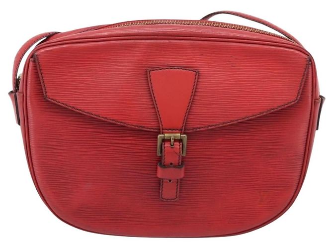 Borsa a tracolla LOUIS VUITTON Epi June Feuille Rossa M52157 LV Auth BA15370 Rosso - vista 13