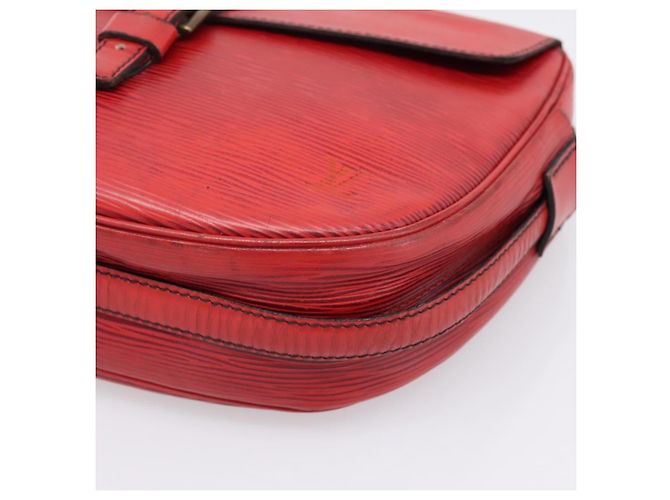 Borsa a tracolla LOUIS VUITTON Epi June Feuille Rossa M52157 LV Auth BA15370 Rosso - vista 15