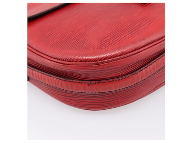 Borsa a tracolla LOUIS VUITTON Epi June Feuille Rossa M52157 LV Auth BA15370 Rosso - vista 16