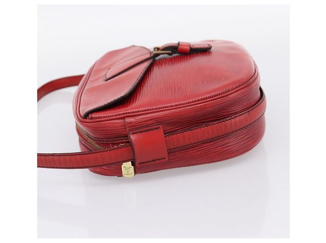 Borsa a tracolla LOUIS VUITTON Epi June Feuille Rossa M52157 LV Auth BA15370 Rosso - vista 3