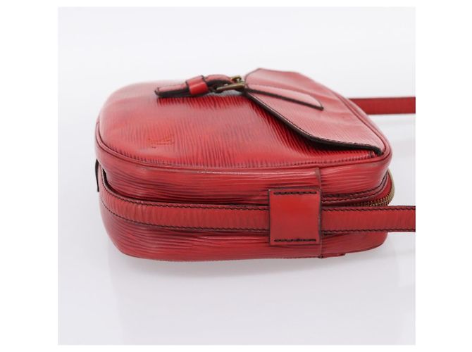 Borsa a tracolla LOUIS VUITTON Epi June Feuille Rossa M52157 LV Auth BA15370 Rosso - vista 4