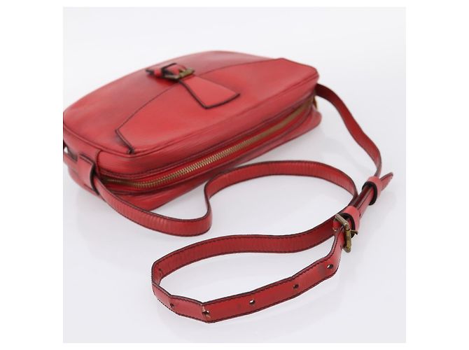 Borsa a tracolla LOUIS VUITTON Epi June Feuille Rossa M52157 LV Auth BA15370 Rosso - vista 7