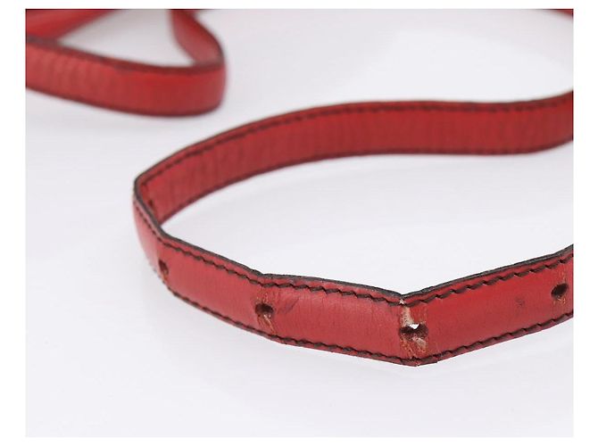 Borsa a tracolla LOUIS VUITTON Epi June Feuille Rossa M52157 LV Auth BA15370 Rosso - vista 8