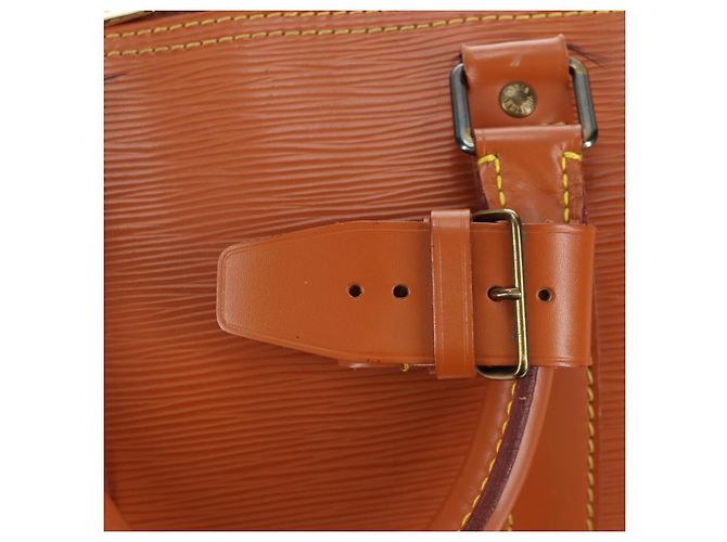 LOUIS VUITTON Epi Keepall 45 Boston Bag Brown M42978 LV Auth 194399SAV Marrone - vista 19