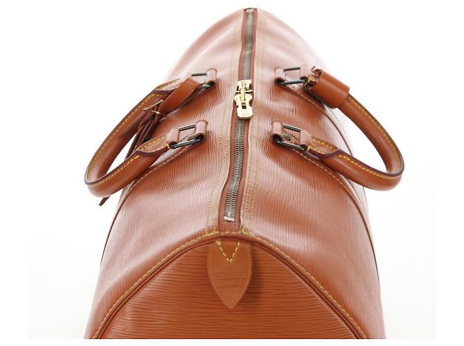 LOUIS VUITTON Epi Keepall 45 Boston Bag Brown M42978 LV Auth 194399SAV Marrone - vista 6