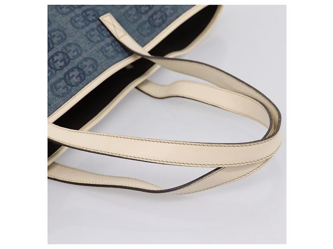 Borsa Tote GUCCI Denim Blue 257245 Auth 197817A - vista 7